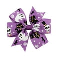 thumbnail image 2 of Latrodar Halloween Children's Hairpin Kids Print Girls Cute Bow Hair Accessories Purple up to 60% Off, 2 of 2