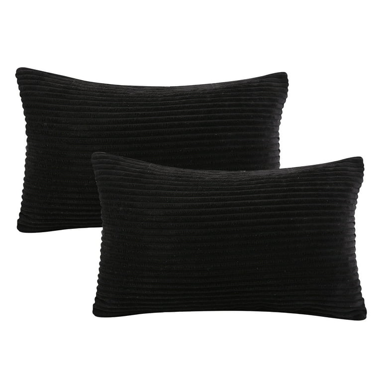 White & Black Lumbar Pillow