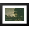 thumbnail image 2 of Johan Christian Dahl 18x14 Black Modern Framed Museum Art Print Titled - Frederiksborg Castle by Moonlight (1817), 2 of 5