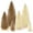6pcs Khaiki+beige, variant on Ayieyill 6Pcs Artificial Mini Christmas Tree Sisal Snow Trees Bottle Brush Christmas Trees Pine Trees Ornaments with Wooden Base for Christmas Party Decoration((Green, Double Colors))