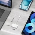 thumbnail image 4 of Duomigo 3-in-1 USB C SD Card Reader Adapter with USB Port, SD & Micro SD TF Memory Card Reader, OTG Camera Adapter Compatible with iPhone 15/16, iPad, MacBook, Android Phones, Laptop, 4 of 8