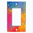 thumbnail image 5 of Metal Light Switch Plate Cover Colorful Paint Splash Art Wallpaper WAL024, 5 of 13