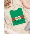 thumbnail image 3 of Choose Happiness Daisies Art Shaped T-Shirt Women -Image by Shutterstock, Female XX-Large, 3 of 4