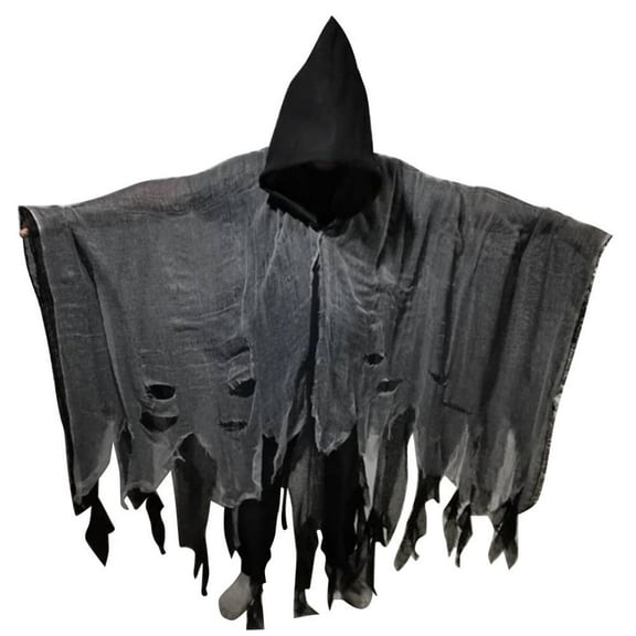 Hooded Cloak Men Women Unisex Cloak with Hood Adult Halloween Cloak Vampire Witch Cape Cosplay Costume, 5ft Length