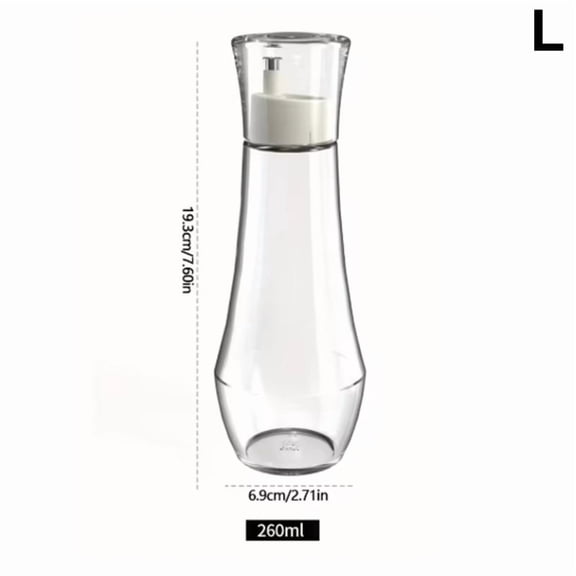 Refillable Glass Mouthwash Dispenser With Lid - 5.07/8.79oz Clear Bathroom Countertop Container For Easy Portability