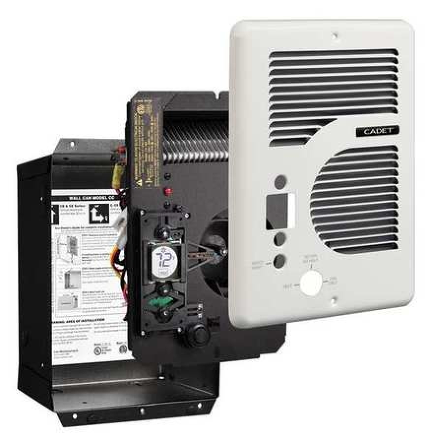 CADET CEC163TW Recessed Electric WallMount Heater, Recessed, 1000/1500