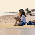 thumbnail image 5 of 4 Packs Straw Beach Mat 20 * 70 inch Waterproof Non Slip Straw Mat Foldable Lightweight Picnic Mat for Camping Sunbathing Picnic Floor Yoga, 5 of 7