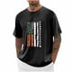 thumbnail image 1 of Tops para hombre, blusas y camisas de cuello redondo y manga corta para hombre, blusas casuales de moda con cuello redondo y manga corta para hombre, blusas para hombre, 1 of 3