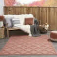 thumbnail image 4 of Nourison Easy Care Indoor/Outdoor Coral/Orange 5' x 7' Area Rug, (5x7), 4 of 10