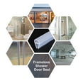 thumbnail image 5 of 177.17" Long for 5/16"(8mm) Glass Frameless U-Type Door Seal Strip, 5 of 5