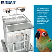 Prevue Pet Products Select Wrought Iron Parrot Bird Cage 24x20x60, Pewter