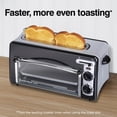 thumbnail image 4 of Hamilton Beach Toastation 2-in-1 Toaster and Oven with Extra-Wide, Extra-Long Toast Slot, Black, 22725, 4 of 10