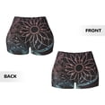 thumbnail image 5 of Lsque Dreamcatcher Pattern High Waisted Biker Shorts for Women-Tummy Control Fitness Athletic Workout Running Yoga Gym Shorts,Moisture-Wicking-Large, 5 of 9