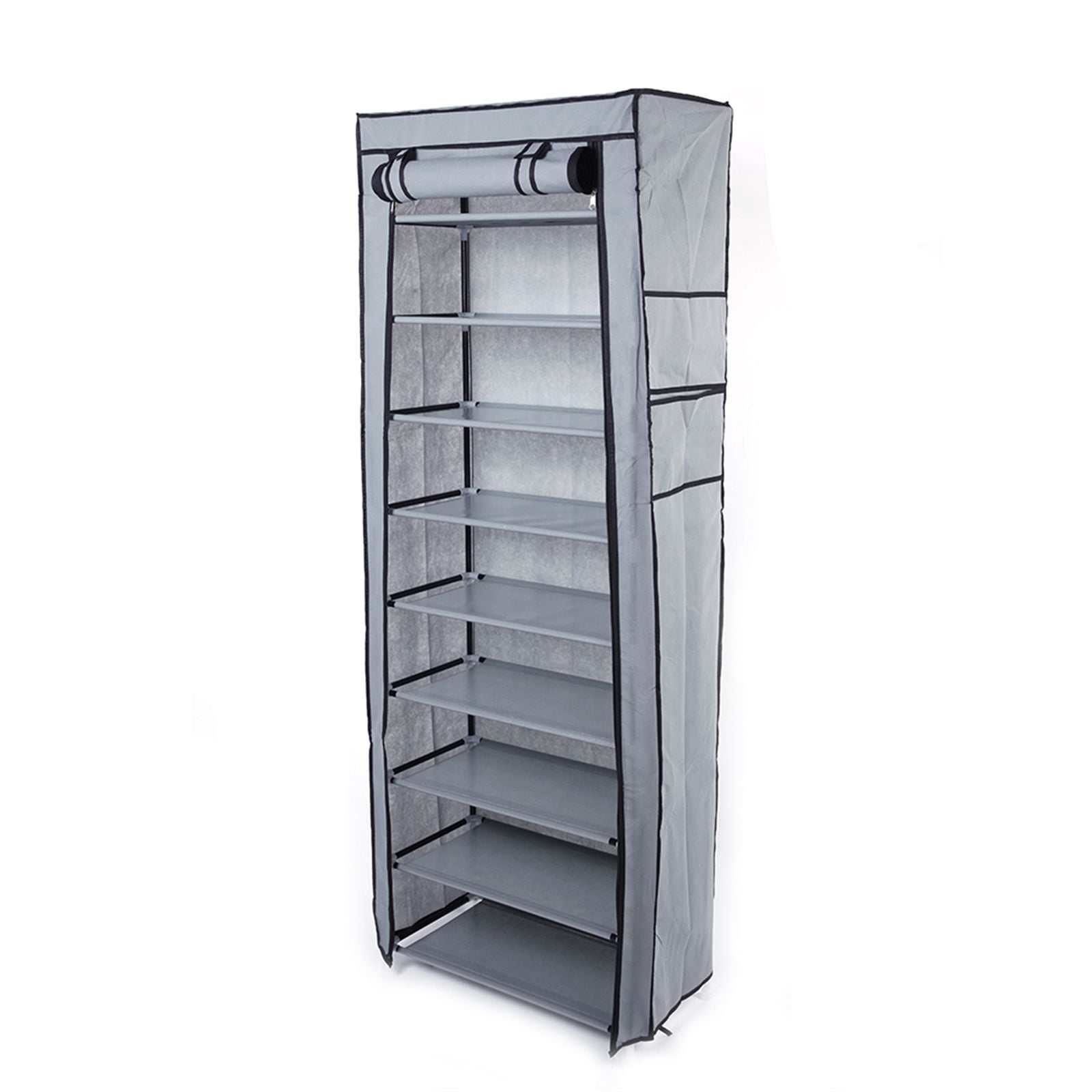 10-Layers 9 Lattices Non-woven Fabric Shoe Rack