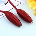 thumbnail image 3 of PAMINGONO 2Pcs Curtain Tiebacks Rope for Drapes or Curtains Red Curved Beef Tendon Metal Living Room, 3 of 8