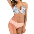 thumbnail image 2 of Hicidod Bikini Sets for Women High Waisted Tummy Control Halter Swimsuit Full Coverage Fashion Printed 2 Piece Bathing Suit, 2 of 6
