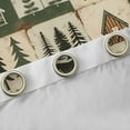 thumbnail image 4 of Manfei Bear Reindeer Blackout Curtains Set of 2 (52x84 Each) for Man, Western Framhouse Style Window Curtains, Retro Patchwork Buffalo Curtains and Drapes, Living Room Curtains Decor, 4 of 6