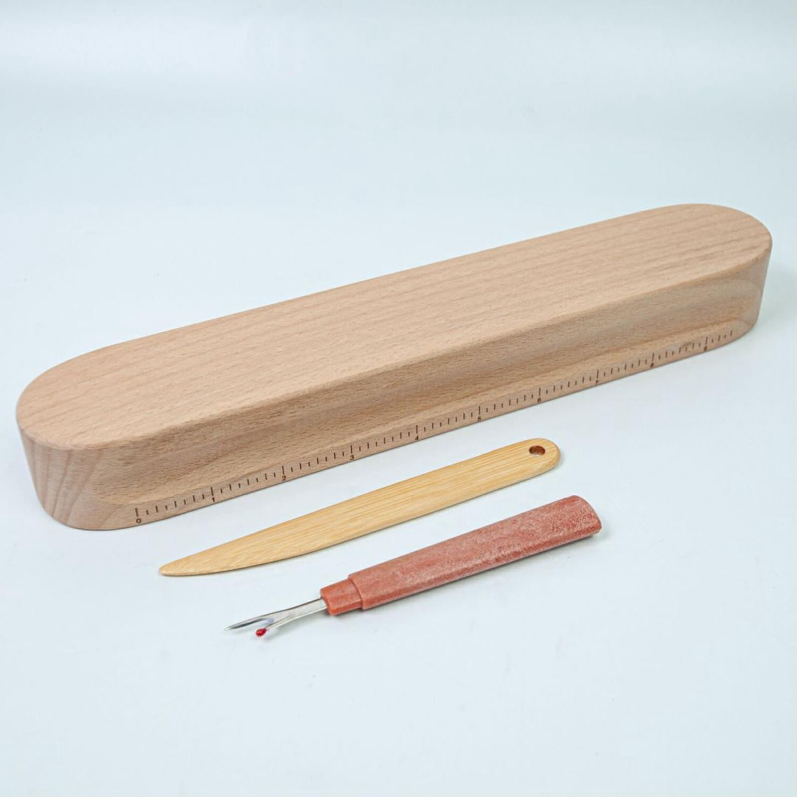 Tachiuwa Wooden Tailor Clapper Bamboo Pen Sewing Gadgets Handhold Practical Seam Ripper Multipurpose for Quilting Embroidery