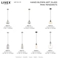 thumbnail image 6 of Livex Lighting  1 Light Brushed Nickel Pendant, 49092-91 - 8.25" Dia x 17" - 80" Adj. H, 6 of 6