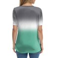 thumbnail image 4 of NAMTYQX Women's Summer Tops Graphic Loose Stylish Womens Tshirts Short Sleeve Short Sleeve Shirts for Women Army Green Size S, 4 of 5