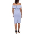 thumbnail image 2 of Xscape Womens Ruffled Knee-Length Sheath Dress, 2 of 2
