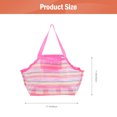 thumbnail image 2 of Rainbow Color Beach Bag Portable Beach Toy Handbag Kids Seashell Mesh Pouch, 2 of 7