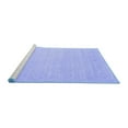thumbnail image 2 of Ahgly Company Machine Washable Indoor Square Solid Blue Modern Area Rugs, 4' Square, 2 of 4