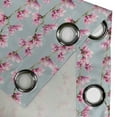 thumbnail image 4 of Ambesonne Floral Grommet Curtain, Romantic Magnolia Pattern, 50"x108", Pink Pale Blue Grey, 4 of 5