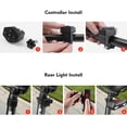 thumbnail image 3 of Luz trasera de bicicleta LED recargable por USB, linterna de seguridad, resistente al agua, para casco de bicicleta de seguridad, 3 of 5