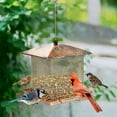 thumbnail image 6 of KCGYNP Metal Squirrel-Proof Bird Feeder - Elegant Antique Copper - Outdoor Garden Decor & Bird Feeding Supplies - 7X11X17.7 inches, 6 of 11