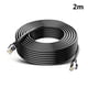 thumbnail image 1 of Cable de Red CAT6 de 2 Metros con Conector RJ45 Chapado en Oro, Compatible con Gigabit Ethernet, Negro, Ideal para Computadoras, Routers y TV Box., 1 of 5