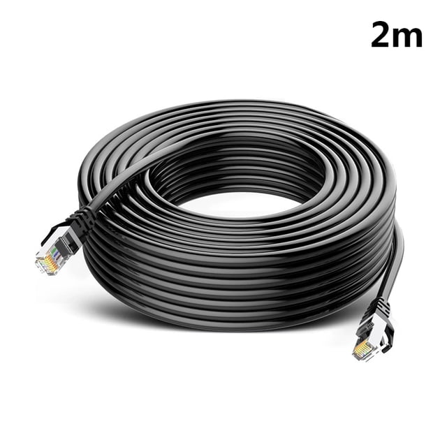 Amdohai CAT6 Câble Ethernet 2 M/5 M/10 m Cordon de Patch Réseau Gigabit Plaqué Or RJ45 Patch Ultrafin