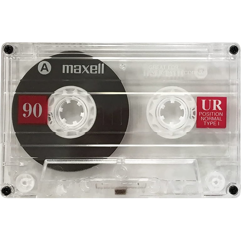 Maxell UR 90 Normal Bias Blank Audio Cassette Tape, 90 Min