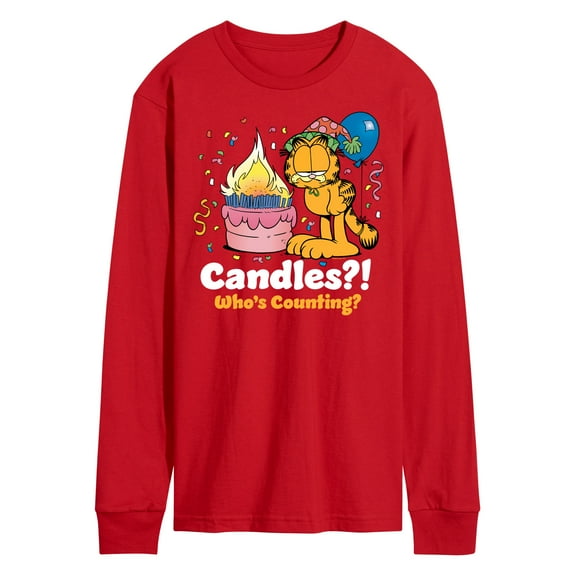 Garfield - Candles Who's Counting - Men's Long Sleeve T-Shirt