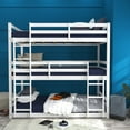 thumbnail image 5 of Campbell Wood Triple Twin Convertible Bunk Bed, White, 5 of 12