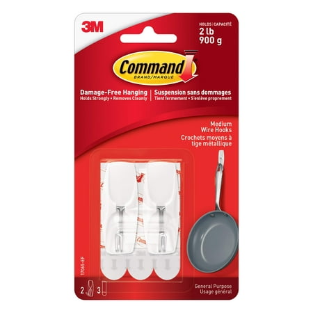 

12 Packs: 2 ct. (24 total) Command® Medium Wire Hooks