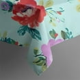 thumbnail image 5 of Pioneer Flower Floral Print Pattern Square Tablecloth,Waterproof Square Table Cover,Wipeable Spillproof Washable Table Cover for Home Kitchen Party Decor 42"X42"(107x107cm), 5 of 6