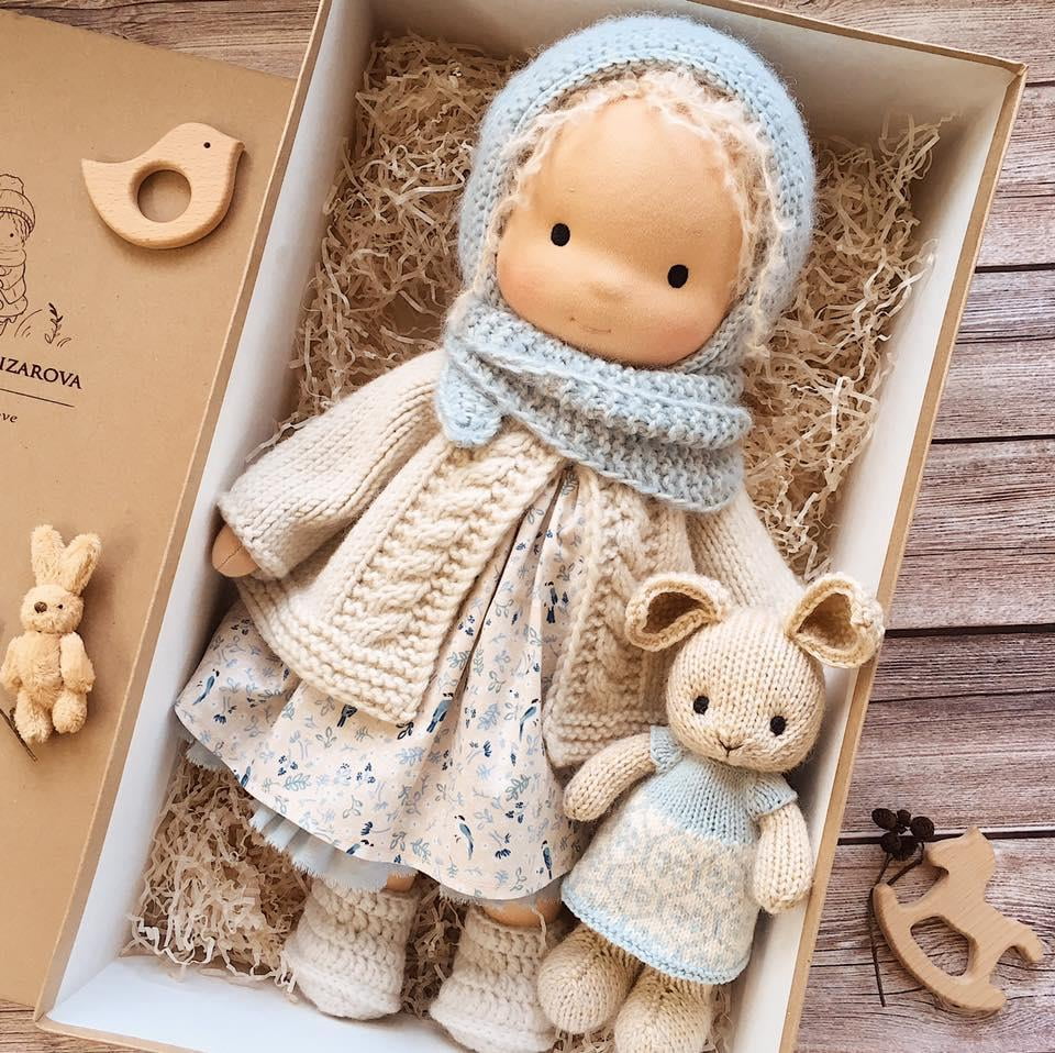 Doll Waldorf Handmade Plush Doll Beautiful Cotton Plush Doll Girls Rag Auspicious Doll Birthday Gift Doll Waldorf Handmade Plush Doll Beautiful Cotton Plush Doll Girls Rag Auspicious Doll Birthday Gift