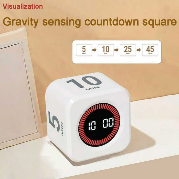 EGNMCR Home Appliances, Kitchen Gadgets, Kitchen Accessories, Kitchen Utensils, Kitchen Tool Timer Learning Dedicated Fitness Kitchen Visualization Timer Manager With Silent Mode Rechargeable a timer