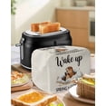 thumbnail image 4 of Cartoon Groundhog Toaster Cover 2 Slice, Small Kitchen Appliance Covers, Wake Up Spring Is Coming Country Toaster Oven Cover with Loop, Bread Machine Cover Polyester Dust Cover Protection, 4 of 4