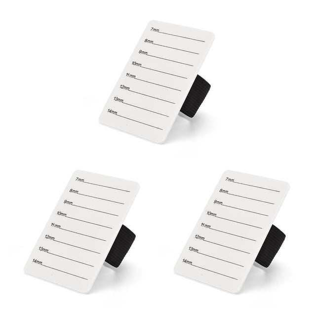 Qarigey 7-14mm Handheld Fake Eyelash Tray Individual Makeup Glass Stand Tool Palette Pallet Holder Lightweight Accessories Extension Type1 NO1