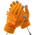 thumbnail image 2 of BadPiggies Heated Winter Gloves for Men Women, Electric Hand Warmers Windproof Touchscreen Thermal Warm Knit Gloves for Hiking Skiing Outdoor Sports - Yellow, 2 of 10