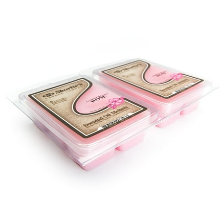 Earth Air - Sandalwood Rose Wax Melts Multi Pack - 2 Highly Scented Bars - Made With Natural Oils - Incense & Earth Air Freshener Cubes Collection