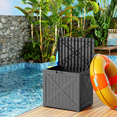 thumbnail image 3 of EasyUp 32 Gallon Resin Deck Box, Lockable Patio Outdoor Storage Box for Furniture, Garden Tools and Tools Storage, Waterproof Outside Storage Boxes, 3 of 8