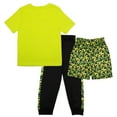 thumbnail image 5 of Minecraft Boys 3-Piece Creeper Pants Set - Short Sleeve T-Shirt, Shorts, & Jogger Pants 3-Pack Bundle Set for Boys (Sizes 4-8), 5 of 8