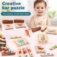 thumbnail image 1 of Gwong Juguete Palabra inglesa carta de madera a juego con tira larga jigsaw board rompecabezas juguete para niños Gwong 30007937, 1 of 6