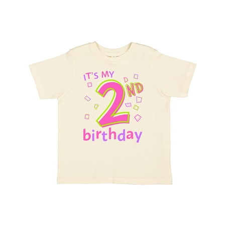 

Inktastic It s My Second Birthday Gift Toddler Boy or Toddler Girl T-Shirt