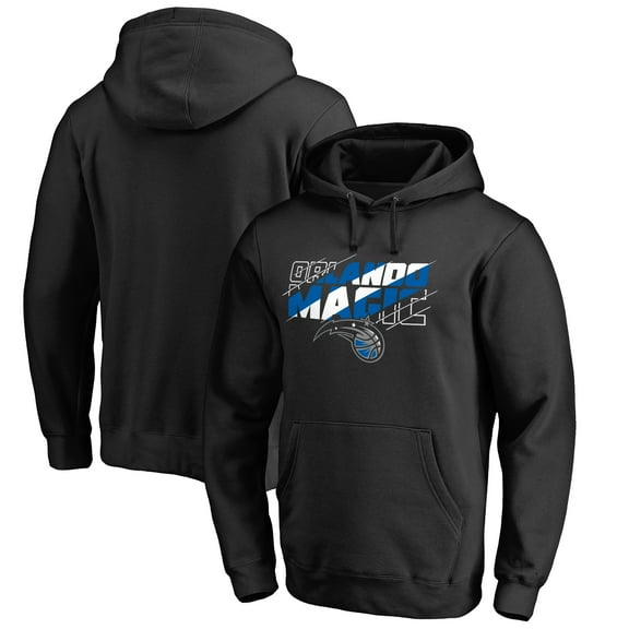 Men's Black Orlando Magic Stars Alternate Slasher Pullover Hoodie