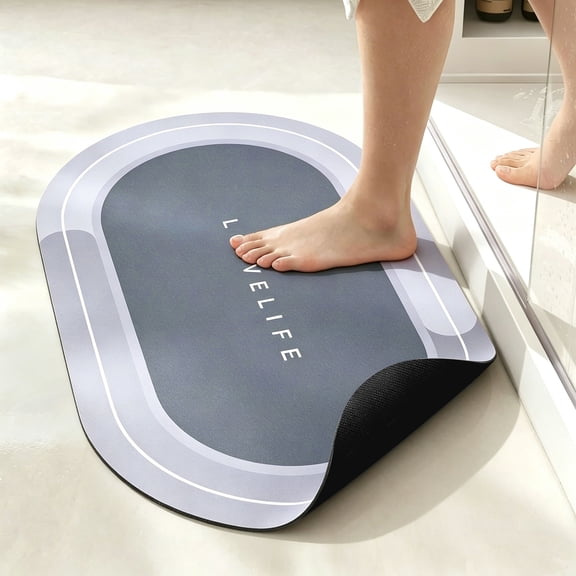 Tripumer Bath Mat Non Slip Super Absorbent Quick Dry Soft Rug for Bathroom Shower Kitchen Entryways 16 x 24 inch