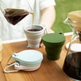 thumbnail image 3 of 150ml Vasos de viaje plegables de silicona, paquete de 4, tazas de camping con tapas y ganchos a presión, tazas portátiles y reutilizables para camping, senderismo, 3 of 5